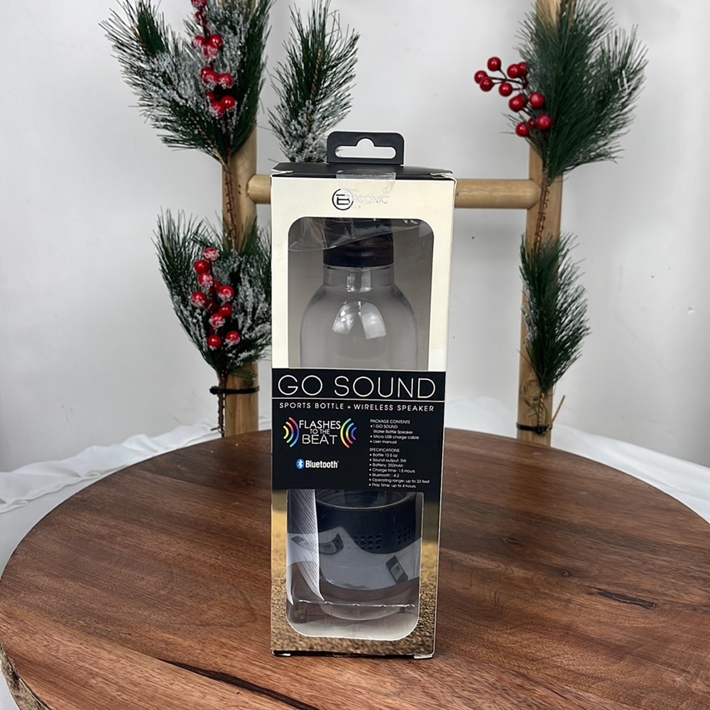 B -iconic Go sound Sport Bottle + wireless speaker.